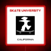 Skate University Neon Sign in RGB Colors and Red