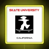 Skate University RGB Neon Sign Yellow Lighting
