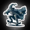 neon sign Skate Wizard rgb skateboard graphic