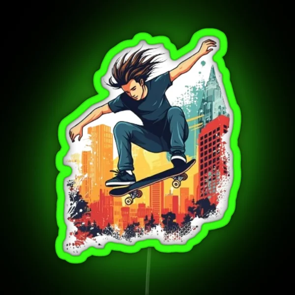 Skateboard RGB Neon Sign