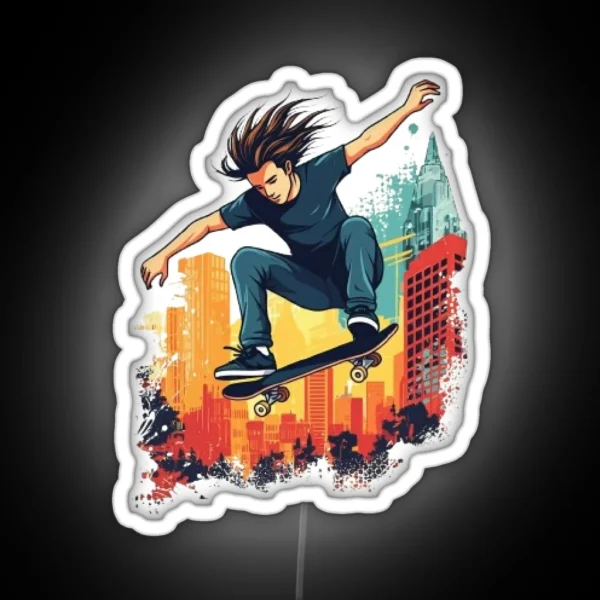 Skateboard RGB Neon Sign