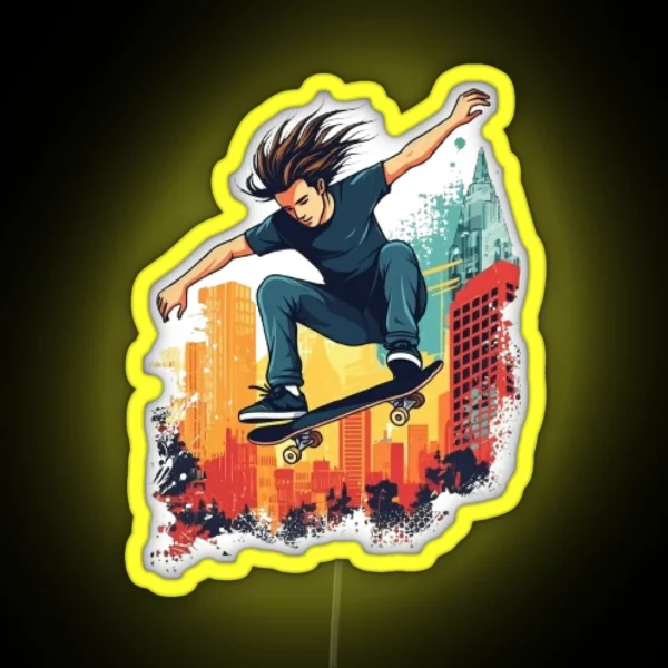Skateboard RGB Neon Sign