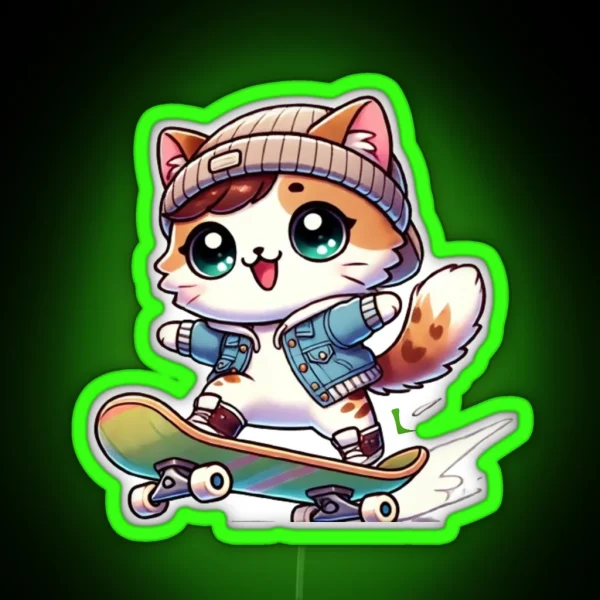 Skater RGB Neon Sign