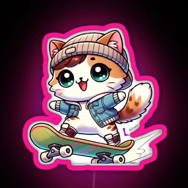 Skater RGB Neon Sign