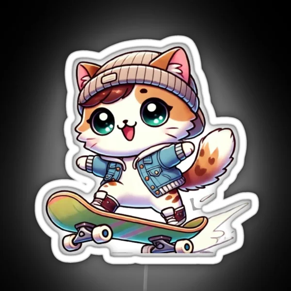 Skater RGB Neon Sign