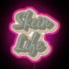 Pink Neon Sign with Distressed Text