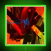 Green Neon Skein Sign in Bold RGB Lettering