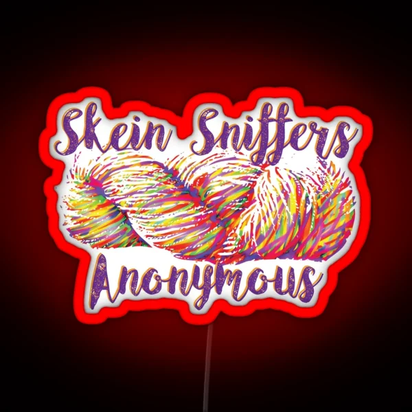 Skein Sniffers Anonymous RGB Neon Sign