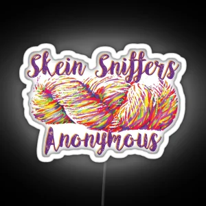 Skein Sniffers Anonymous RGB Neon Sign