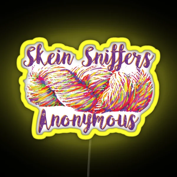 Skein Sniffers Anonymous RGB Neon Sign