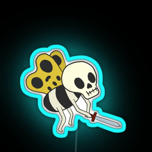 Skeleton Butterfly RGB Neon Sign