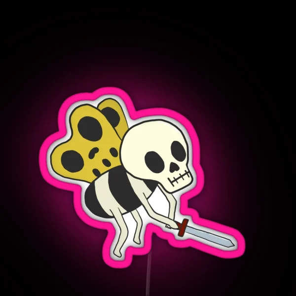 Skeleton Butterfly RGB Neon Sign