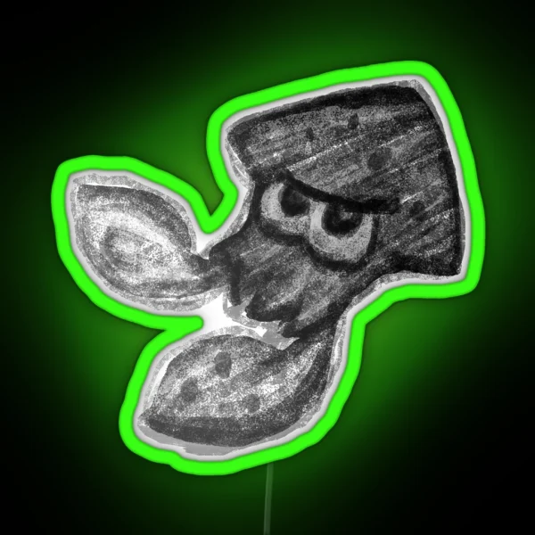 Sketch Squid RGB Neon Sign