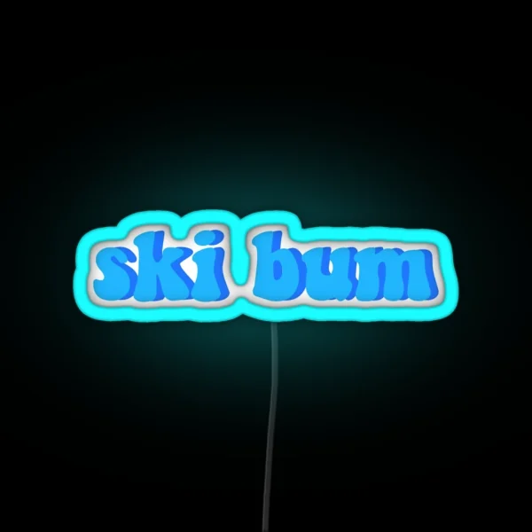 Ski Bum RGB Neon Sign