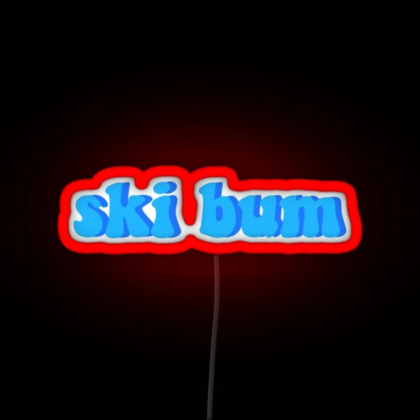 Ski Bum RGB Neon Sign