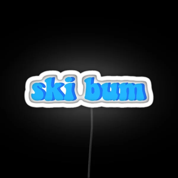 Ski Bum RGB Neon Sign