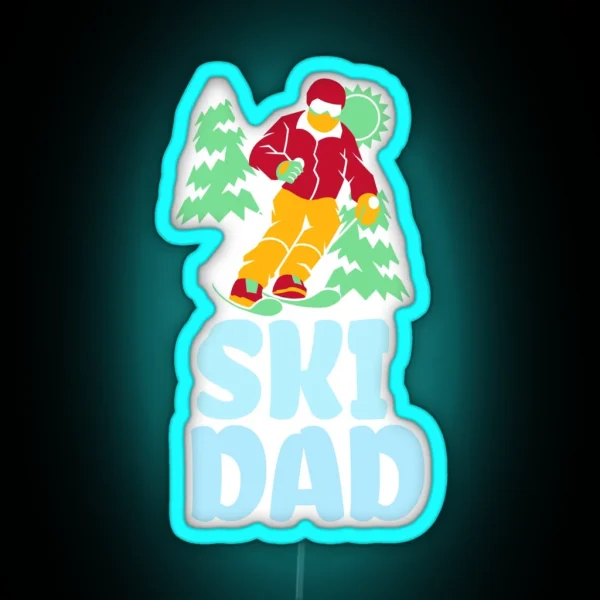 Ski Dad RGB Neon Sign