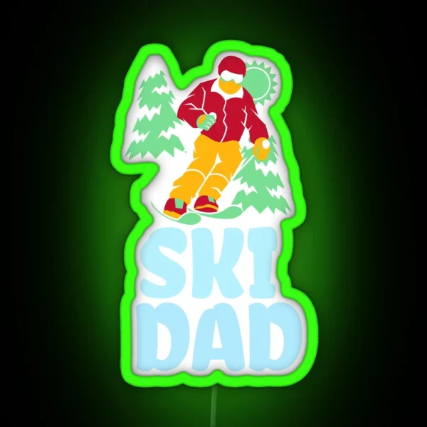 Ski Dad RGB Neon Sign