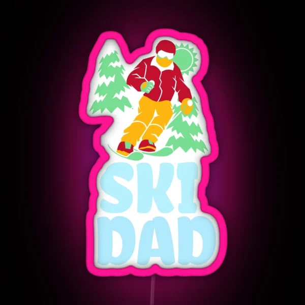 Ski Dad RGB Neon Sign