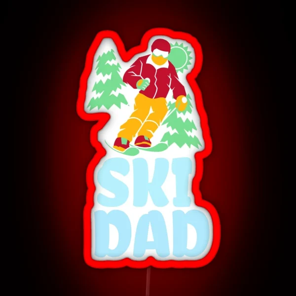 Ski Dad RGB Neon Sign