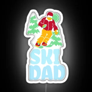 Ski Dad RGB Neon Sign