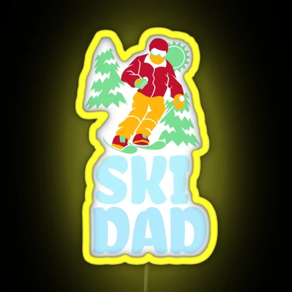 Ski Dad RGB Neon Sign