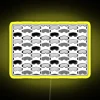 Ski goggles with monochromatic neon yellow pattern