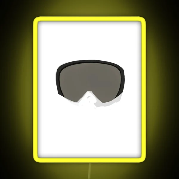Ski Goggles Grey RGB Neon Sign