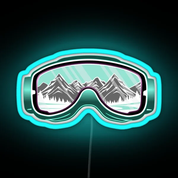 Ski Goggles RGB Neon Sign