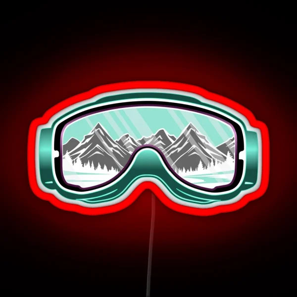Ski Goggles RGB Neon Sign