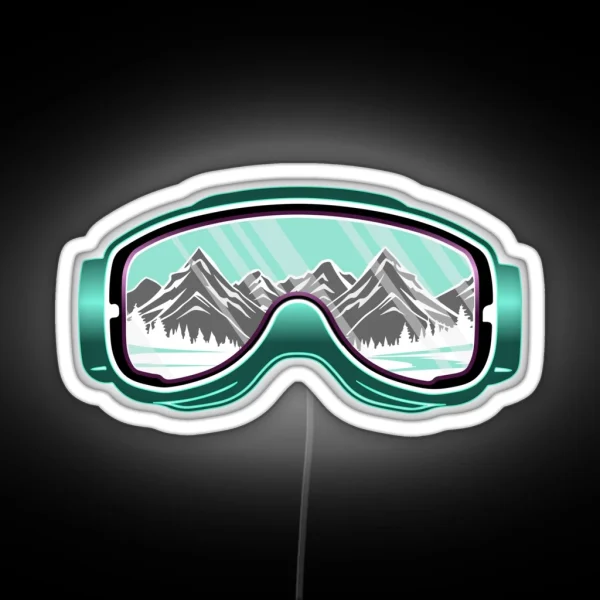 Ski Goggles RGB Neon Sign
