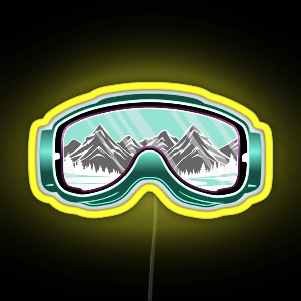 Ski Goggles RGB Neon Sign