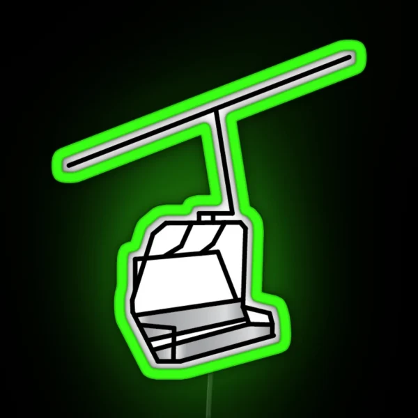 Ski Lift RGB Neon Sign