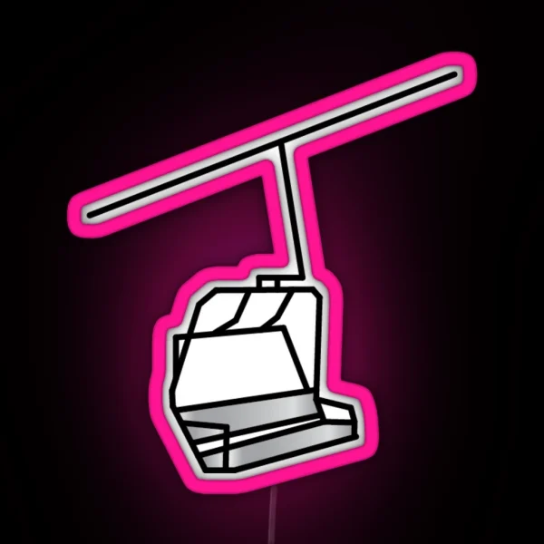 Ski Lift RGB Neon Sign