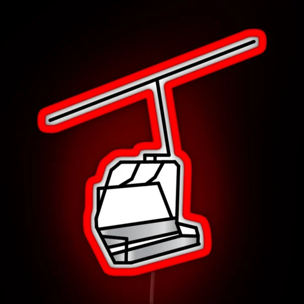 Ski Lift RGB Neon Sign
