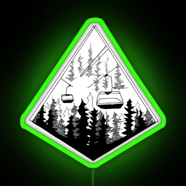 Ski Lift RGB Neon Sign