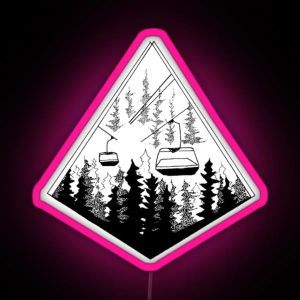Ski Lift RGB Neon Sign