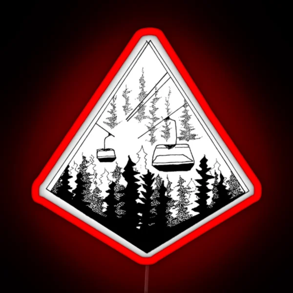 Ski Lift RGB Neon Sign