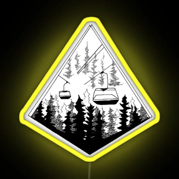 Ski Lift RGB Neon Sign