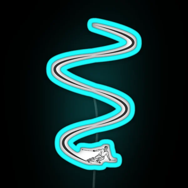 Ski Lines RGB Neon Sign