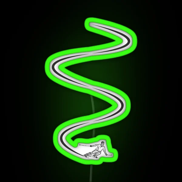 Ski Lines RGB Neon Sign