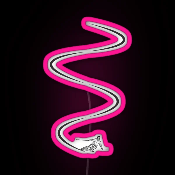 Ski Lines RGB Neon Sign