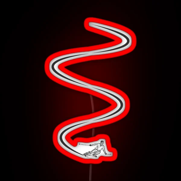 Ski Lines RGB Neon Sign