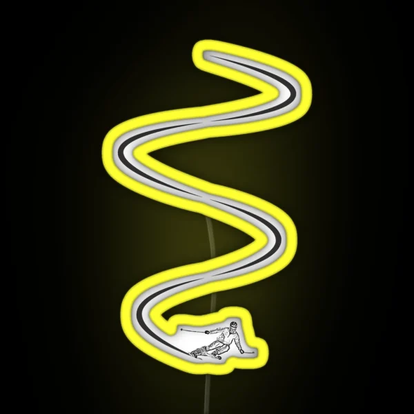 Ski Lines RGB Neon Sign