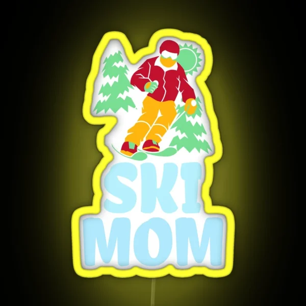 Ski Mom RGB Neon Sign