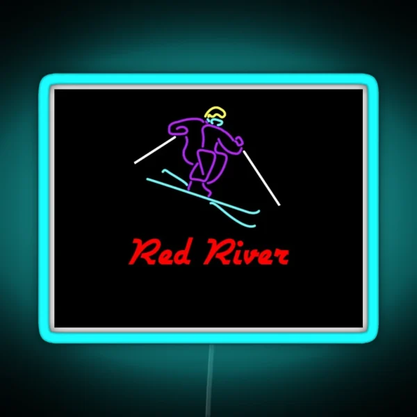 Ski Red River RGB Neon Sign