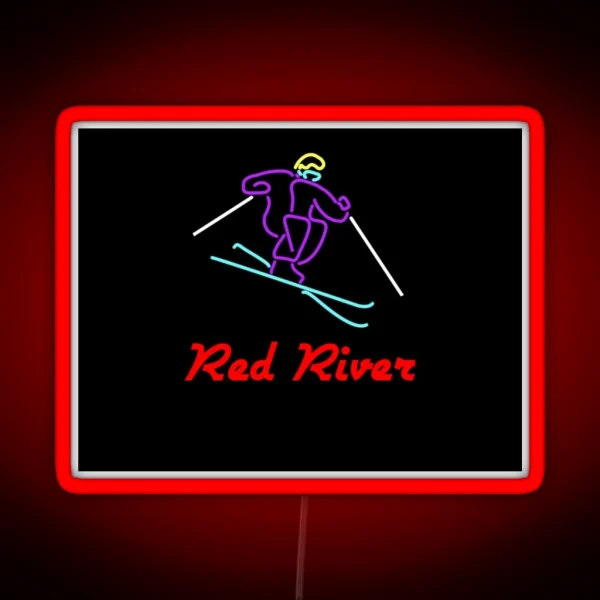 Ski Red River RGB Neon Sign