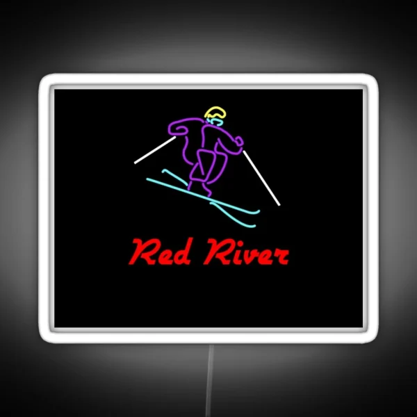 Ski Red River RGB Neon Sign