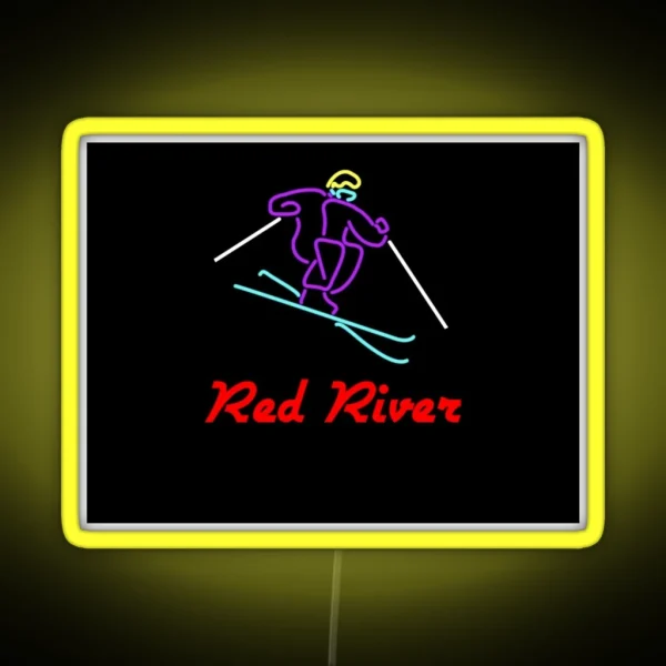 Ski Red River RGB Neon Sign