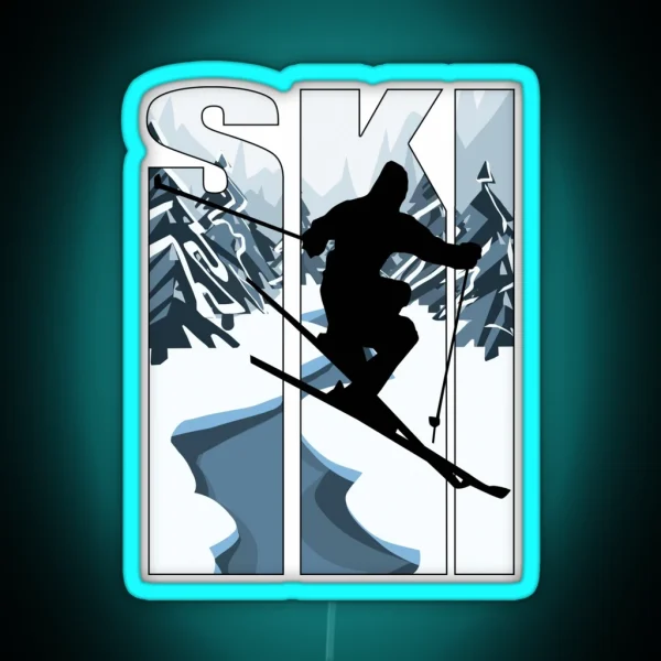 Ski RGB Neon Sign